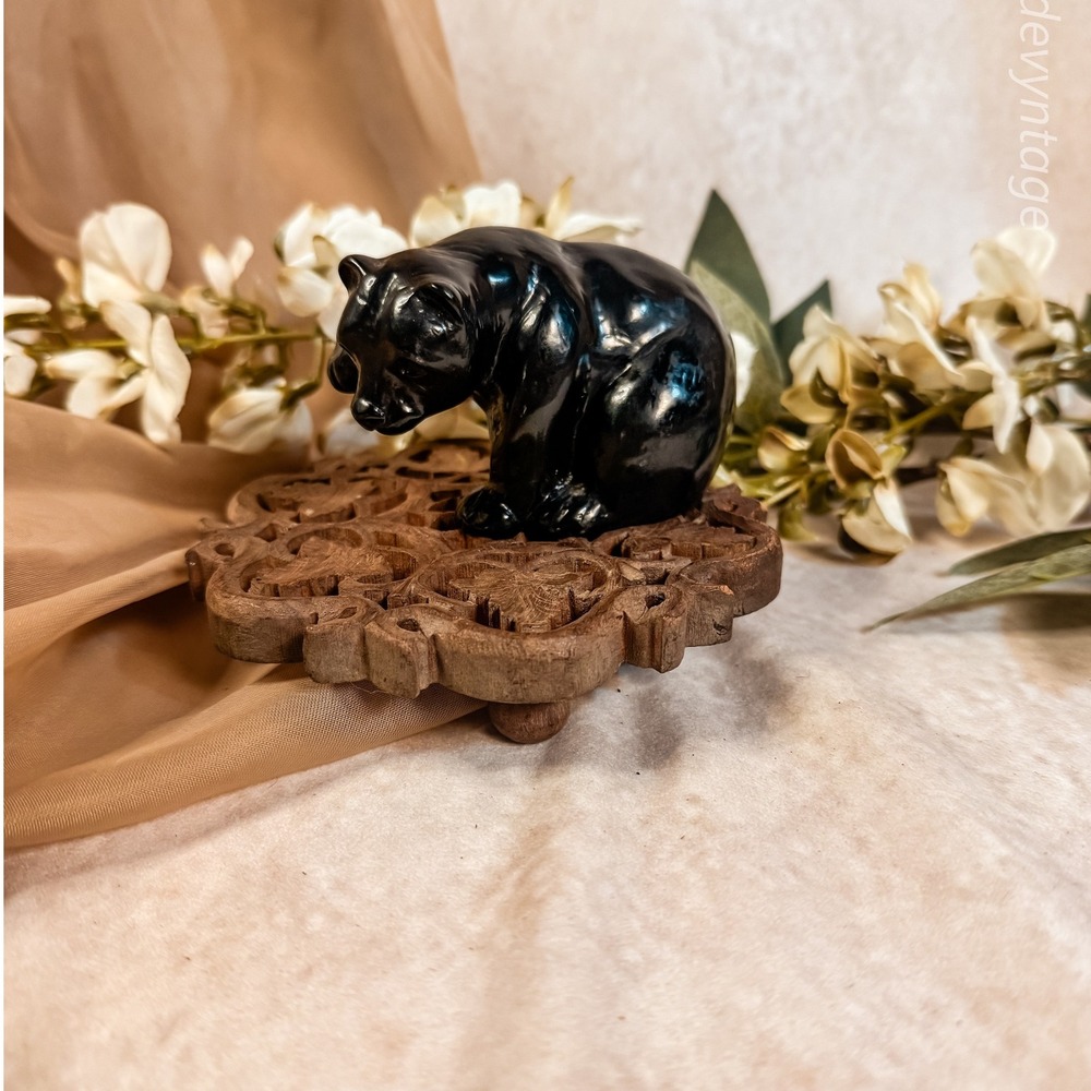 Black Bear‎ Figurine Plant Hanger